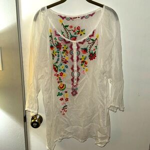 Vintage Johnny Was XL blouse